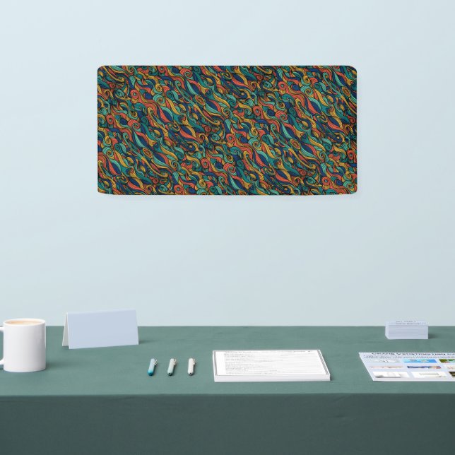 Wool Topped paisley      Banner (Tradeshow)