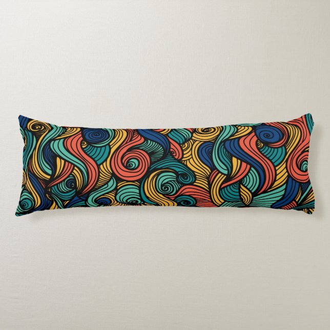 Wool Topped paisley      Body Cushion (Front)