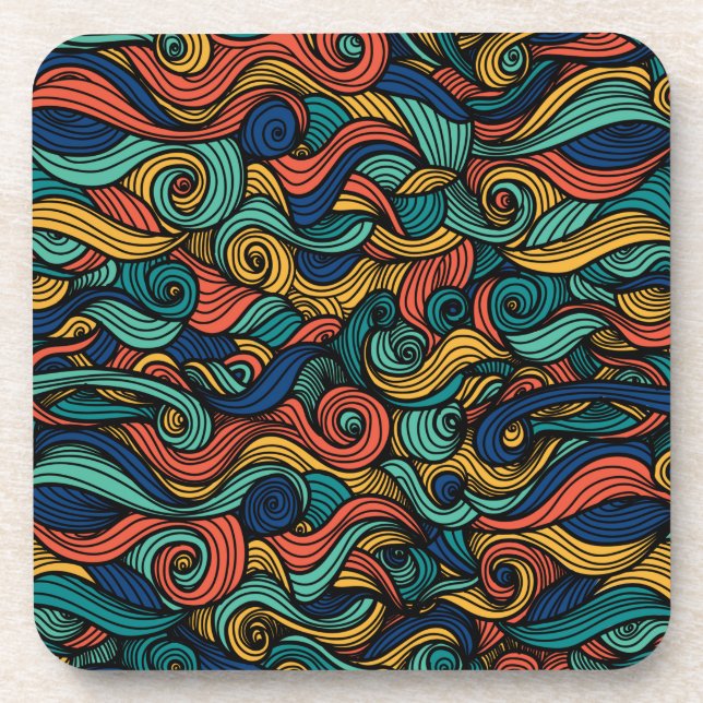 Wool Topped paisley      Coaster (Front)