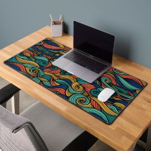 Wool Topped paisley      Desk Mat