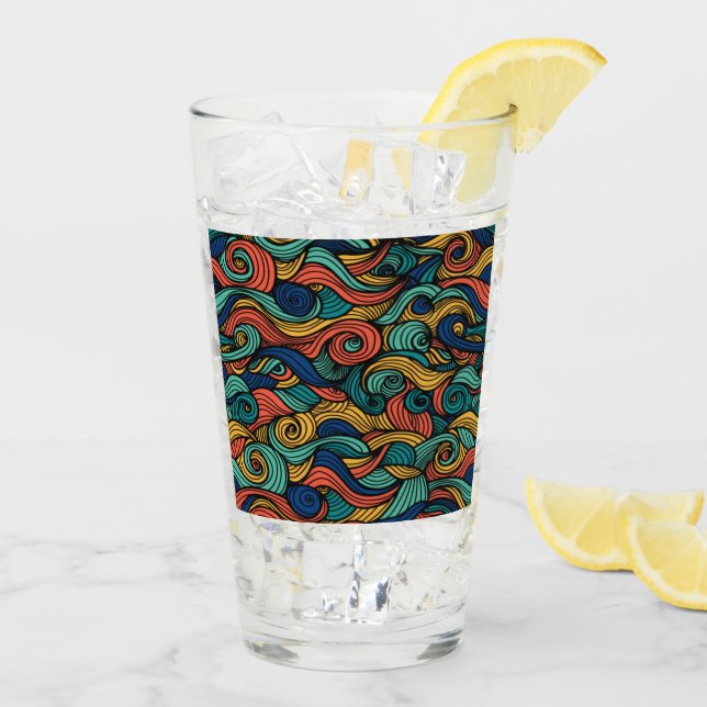 Wool Topped paisley      Glass (Back Ice)