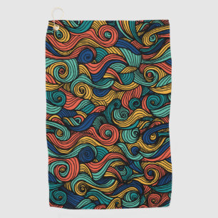 Wool Topped paisley Golf Towel