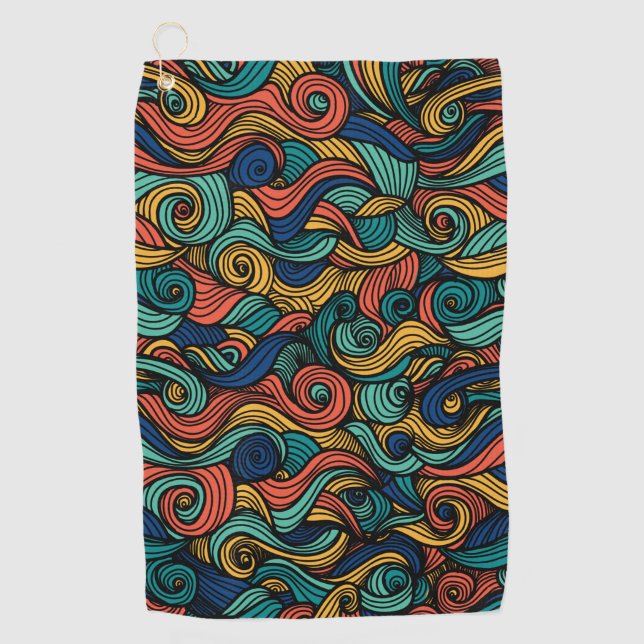 Wool Topped paisley      Golf Towel (Front)