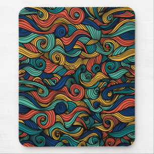 Wool Topped paisley Mouse Mat