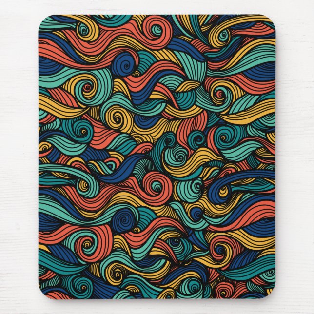 Wool Topped paisley      Mouse Mat (Front)
