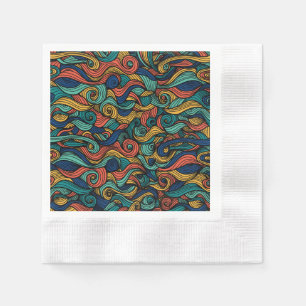 Wool Topped paisley Napkin