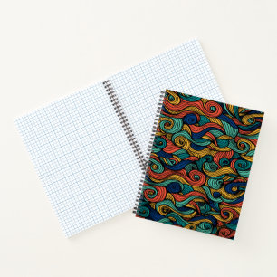 Wool Topped paisley      Notebook