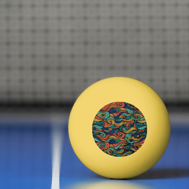 Wool Topped paisley      Ping Pong Ball (Net)