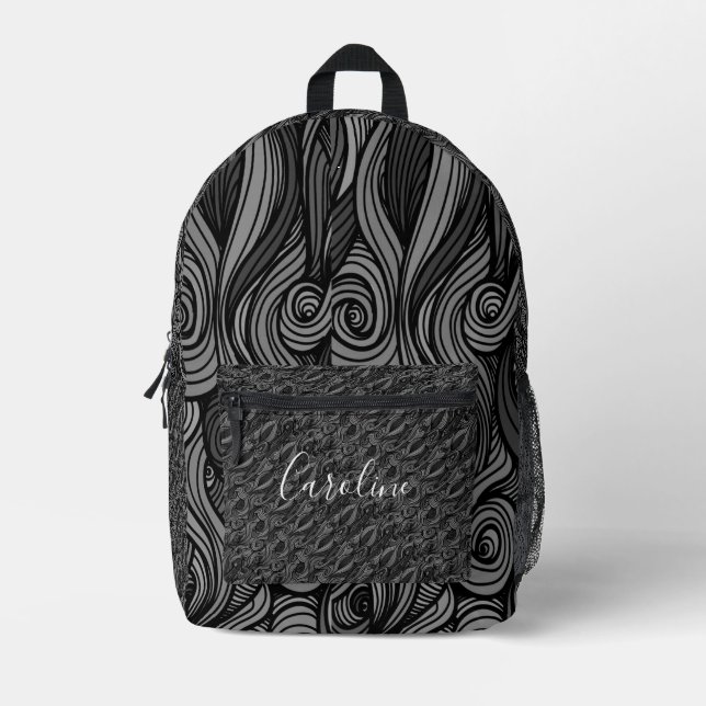Wool Topped paisley          Printed Backpack (Front)
