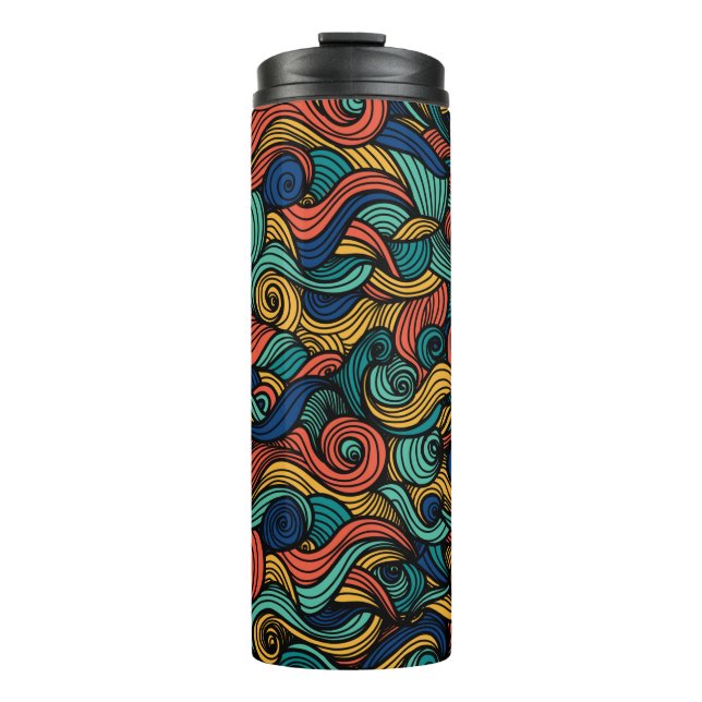 Wool Topped paisley      Thermal Tumbler (Front)