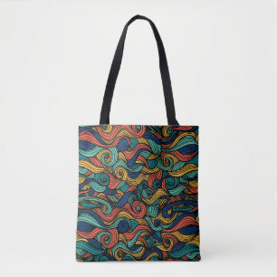 Wool Topped paisley Tote Bag