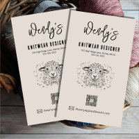 Wool Yarn Shop Business Card Magnet – Custom Knit
