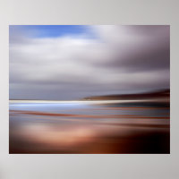 Woolacombe Devon, Sunset Ocean Beachscape England.