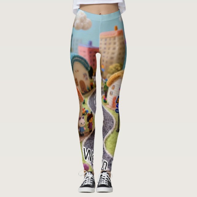 Woolen Village  Leggings (Front)