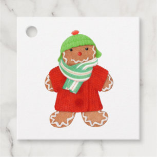 WOOLIE GINGERBREAD Square Gift Tags