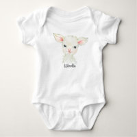 Woolie Lambert Cute Lamb Newborn Bodysuit