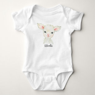 Woolie Lambert Cute Lamb Newborn Bodysuit