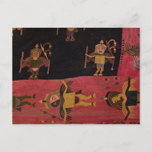 Woollen fabric postcard