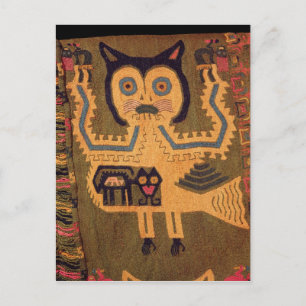 Woollen figure of a jaguar, Paracas Culture Postcard