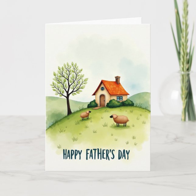 Woolly Fathers Day Art Card (Front)