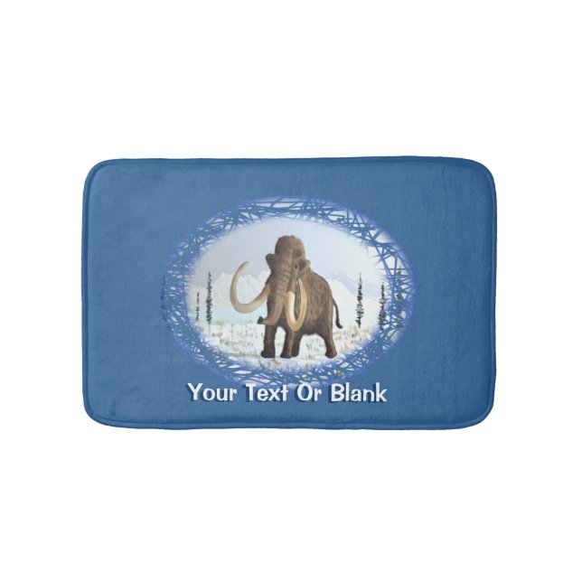 Woolly Mammoth Bath Mat (Front)