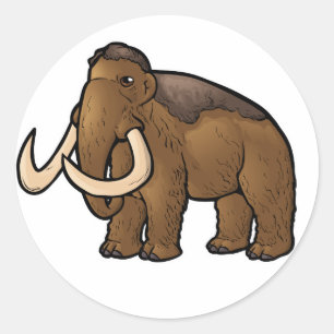 Woolly Mammoth Classic Round Sticker