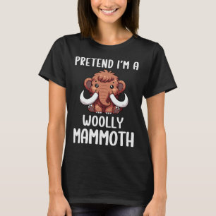 Woolly Mammoth Costume Boys Girls Easy Halloween C T-Shirt