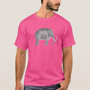 Woolly Mammoth Dinosaur Elephant Retro Artisan Fos T-Shirt