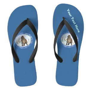 Woolly Mammoth Flip Flops