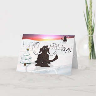 Woolly Mammoth Holiday Card