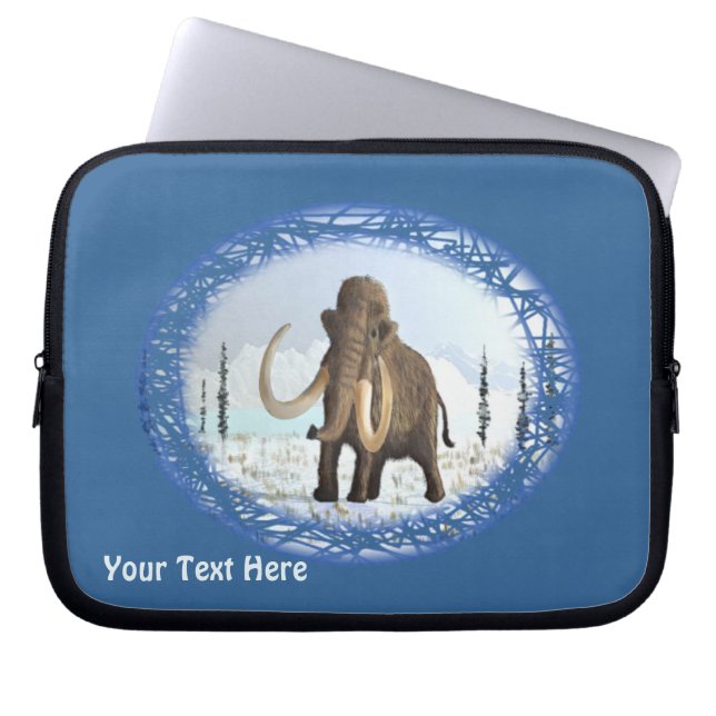 Woolly Mammoth Laptop Sleeve (Front)