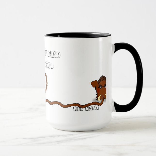 Woolly Mammoth Love Mug (Right)