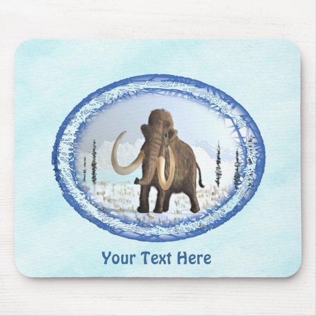 Woolly Mammoth Mouse Mat (Front)
