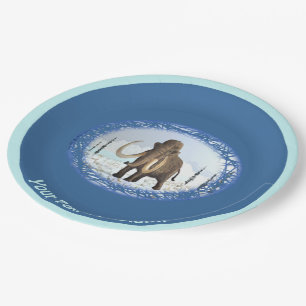 Woolly Mammoth Paper Plate
