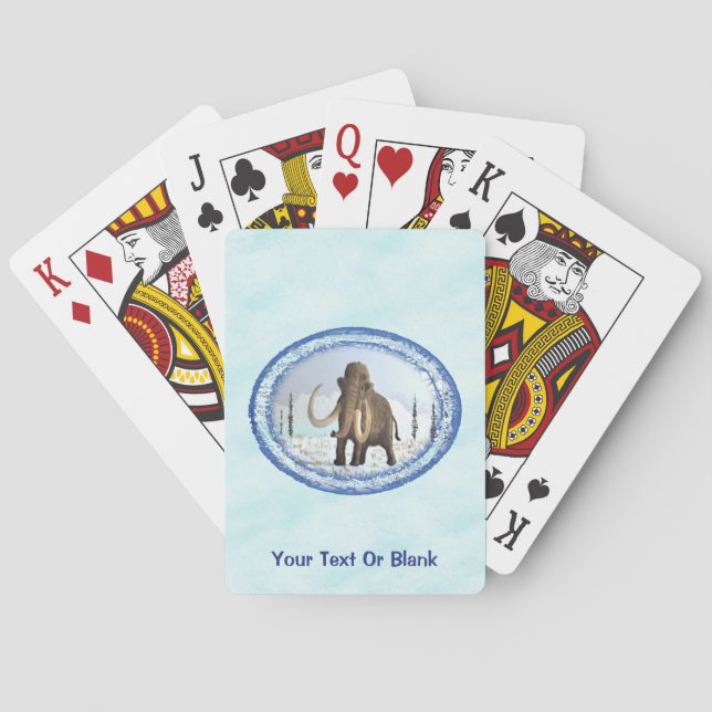 Woolly Mammoth Playing Cards (Back)