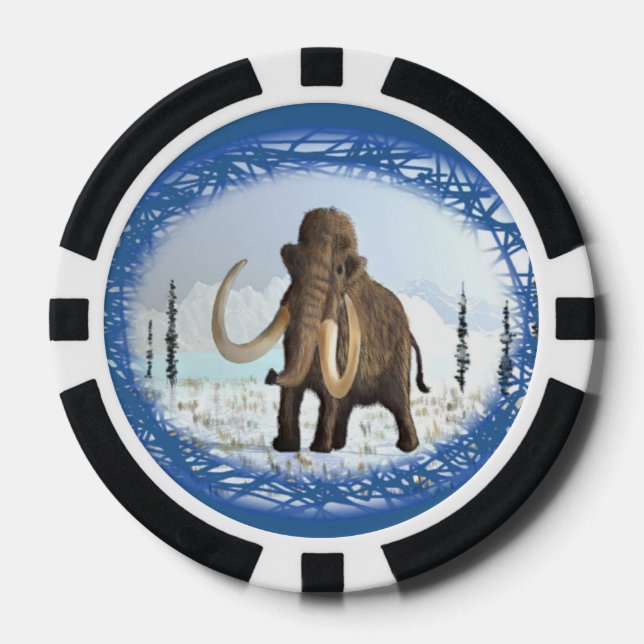 Woolly Mammoth Poker Chips (Front)