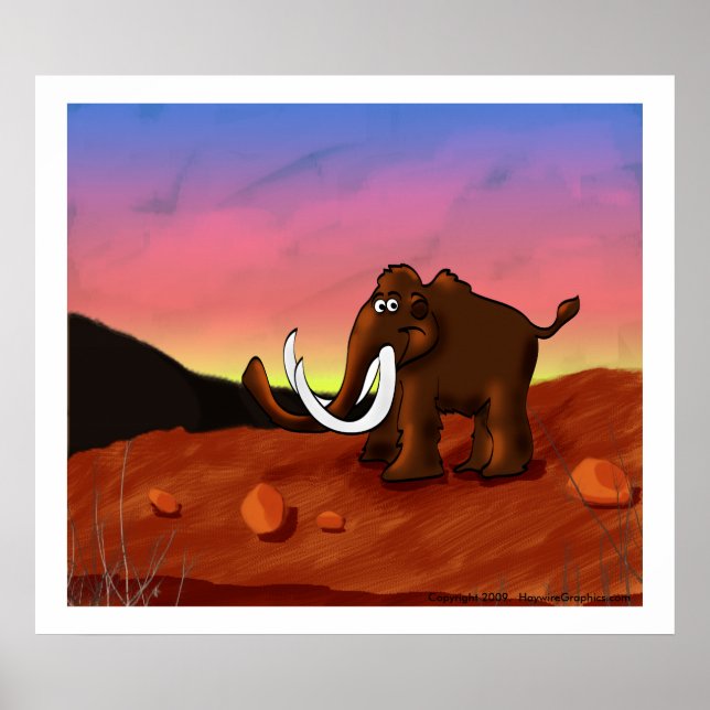 Woolly Mammoth Poster/Print Poster (Front)