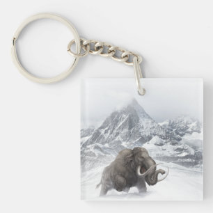 Woolly Mammoth Prehistoric Animal ice age Key Ring