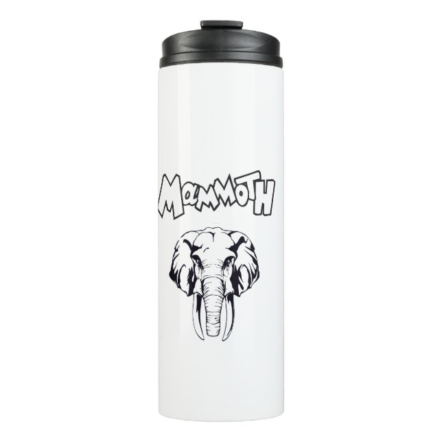 Woolly Mammoth Prehistoric Animal ice age  Thermal Tumbler (Front)