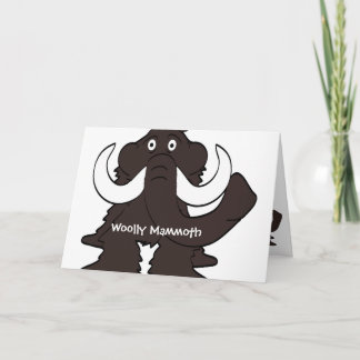 Woolly Mammoth Prehistoric Birthday Card