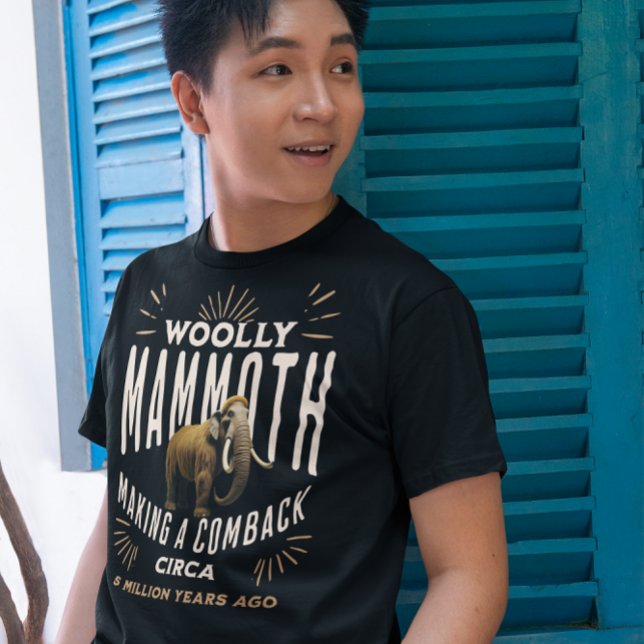 Woolly Mammoth Revival T-Shirt (Woolly Mammoth Comeback Shirt for Men)