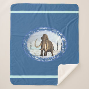 Woolly Mammoth Sherpa Blanket