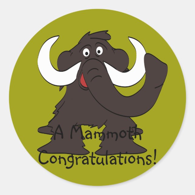 Woolly Mammoth Stickers (Front)