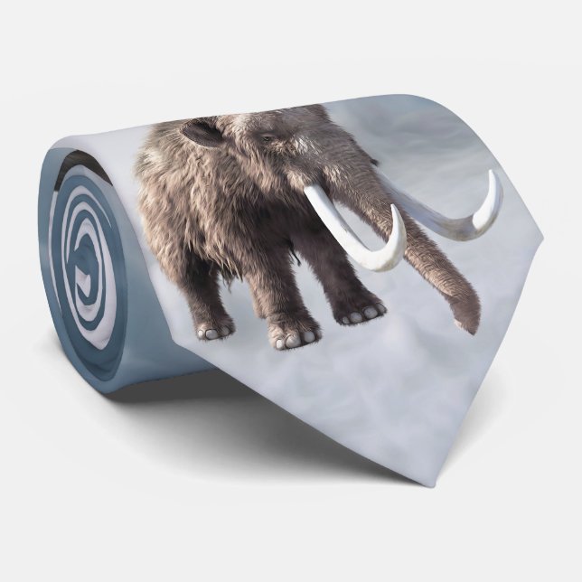 Woolly Mammoth Tie (Rolled)