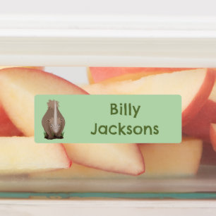 Woolly rhino elasmotherium cartoon personalised