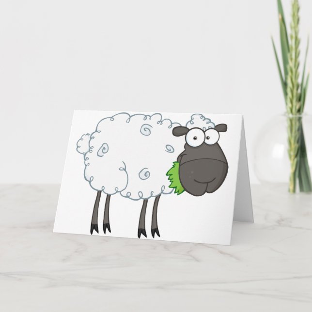 Woolly Sheep Greeting Cards (Front)