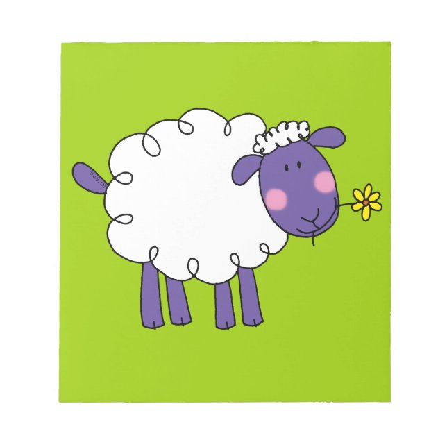 Woolly sheep notepad (Front)