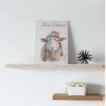 Woolly Wonderland, custom Wooden Box Sign<br><div class="desc">Add a touch of rustic charm and Woolly Wonderland whimsy to your holiday decor with our adorable Customisable Christmas Sheep Wooden Box Sign! This unique sign features our beloved watercolor Christmas sheep, looking perfectly festive in its cosy knit hat, beautifully printed directly onto a sturdy wooden box. Designed to stand...</div>