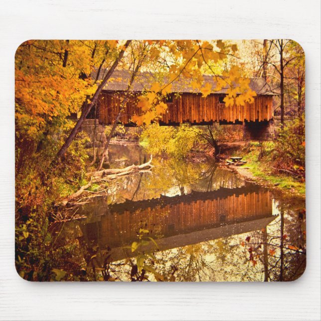 Woolslayer Covered Bridge Mouse Mat (Front)