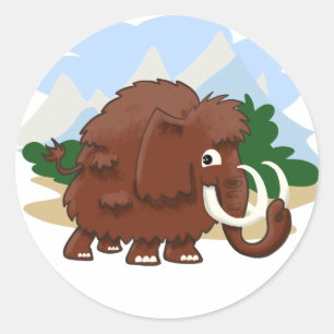 Wooly Mammoth Classic Round Sticker